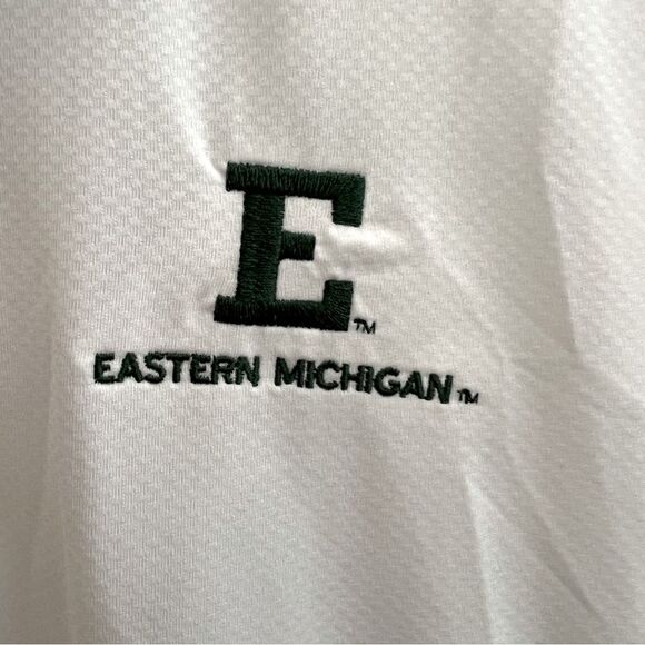 Eastern Michigan Men’s Small in White by Cutter & Buck NWT🏷 - Picture 2 of 9
